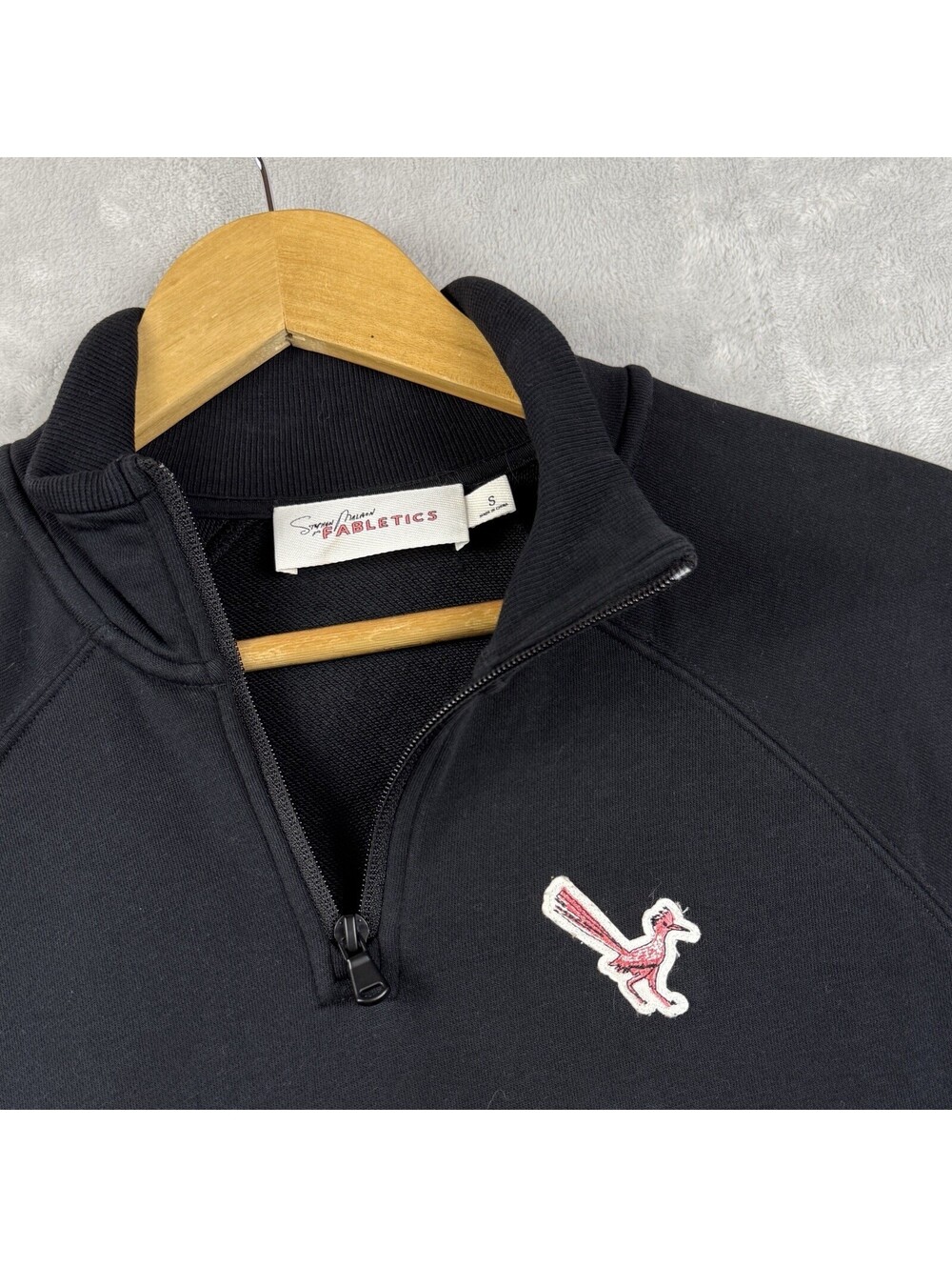 Fabletics x Stephen Malbon All Year Round Terry 1/4 Zip Sweatshirts Size S Prep